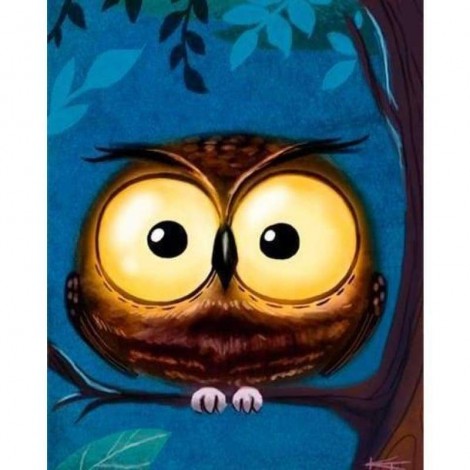 Full Drill - 5D DIY Diamond Painting Kits Cartoon Animal Cute Owl