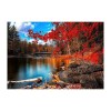 Full Drill - 5D DIY Diamond Painting Kits Charming Autumn Forest Clear Lake