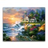 Oil Painting Style Lighthouse Pattern Diy Full Drill - 5D Diamond Painting Kits