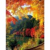 Landscape Autumn Mountain Lake Picture Diy Full Drill - 5D Crystal Diamond Painting Kits